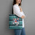 Funny Shark Christmas Tote Bag Xmas Holiday Patterns - Wonder Print Shop
