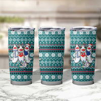 Funny Shark Christmas Tumbler Cup Xmas Holiday Patterns - Wonder Print Shop