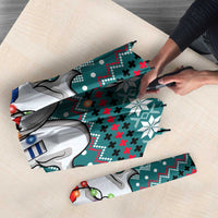 Funny Shark Christmas Umbrella Xmas Holiday Patterns - Wonder Print Shop