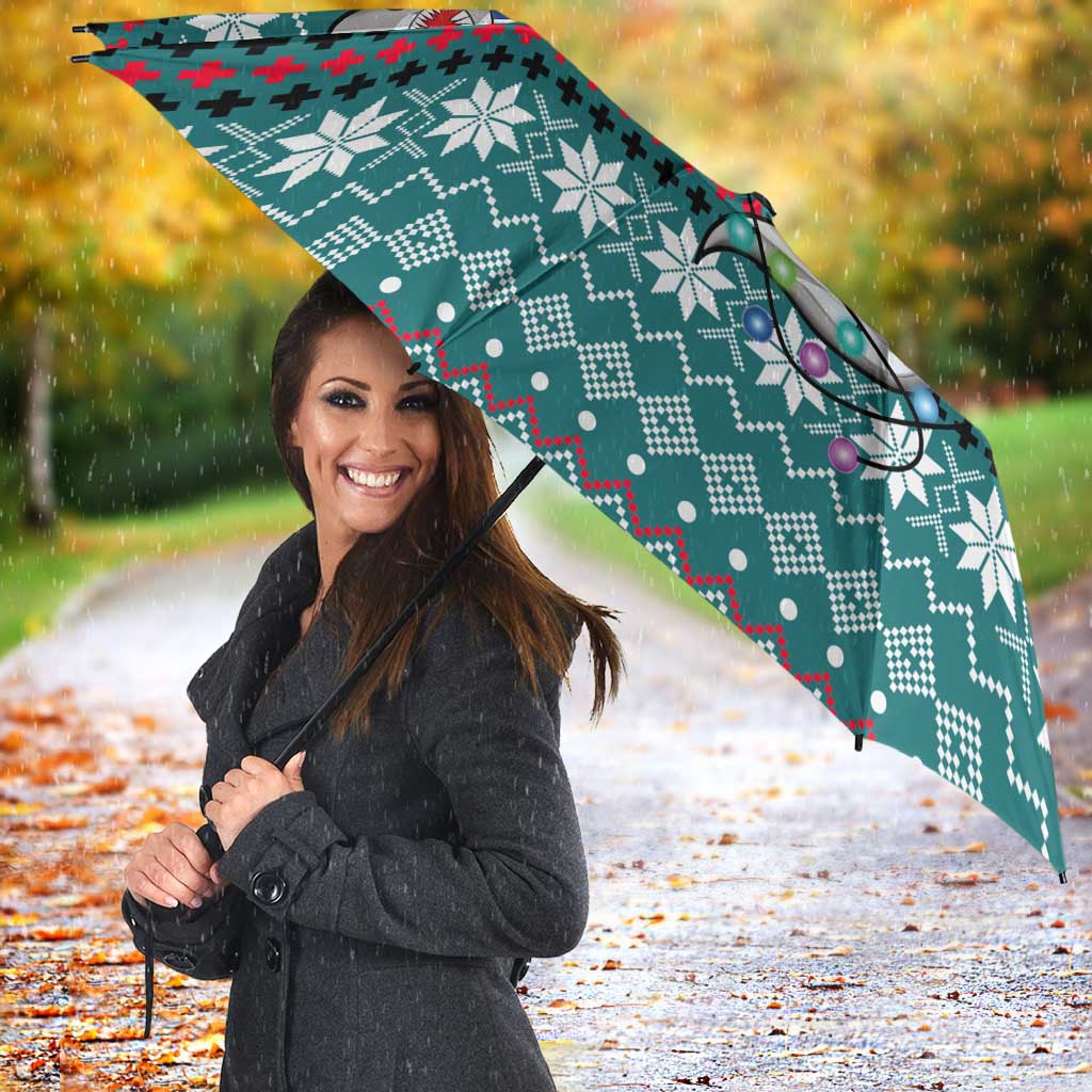Funny Shark Christmas Umbrella Xmas Holiday Patterns - Wonder Print Shop