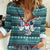 Funny Shark Christmas Women Casual Shirt Xmas Holiday Patterns - Wonder Print Shop