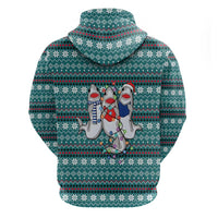 Funny Shark Christmas Zip Hoodie Xmas Holiday Patterns - Wonder Print Shop