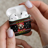 Give Your Heart Bulldog Christmas AirPods Case Xmas Holiday Patterns - Wonder Print Shop