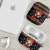 Give Your Heart Bulldog Christmas AirPods Case Xmas Holiday Patterns - Wonder Print Shop