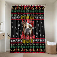 Give Your Heart Bulldog Christmas Bathroom Set Xmas Holiday Patterns - Wonder Print Shop