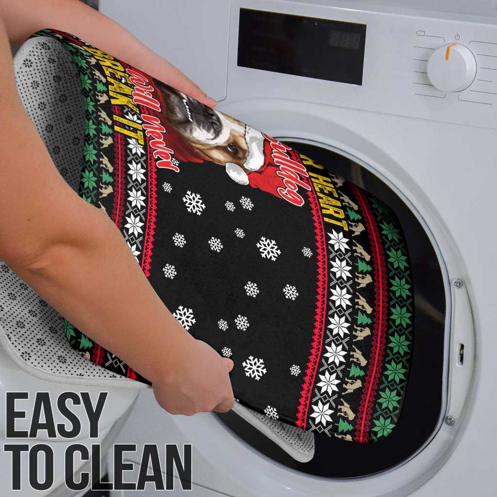 Give Your Heart Bulldog Christmas Bathroom Set Xmas Holiday Patterns - Wonder Print Shop