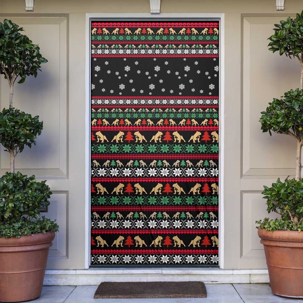 Give Your Heart Bulldog Christmas Door Cover Xmas Holiday Patterns - Wonder Print Shop