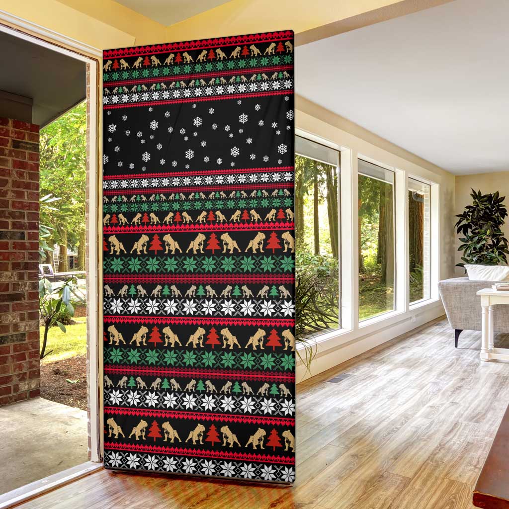 Give Your Heart Bulldog Christmas Door Cover Xmas Holiday Patterns - Wonder Print Shop