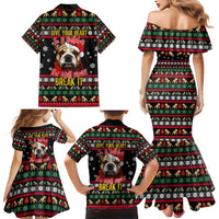 Give Your Heart Bulldog Christmas Family Matching Mermaid Dress and Hawaiian Shirt Xmas Holiday Patterns - Wonder Print Shop