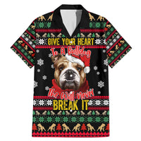 Give Your Heart Bulldog Christmas Family Matching Mermaid Dress and Hawaiian Shirt Xmas Holiday Patterns - Wonder Print Shop