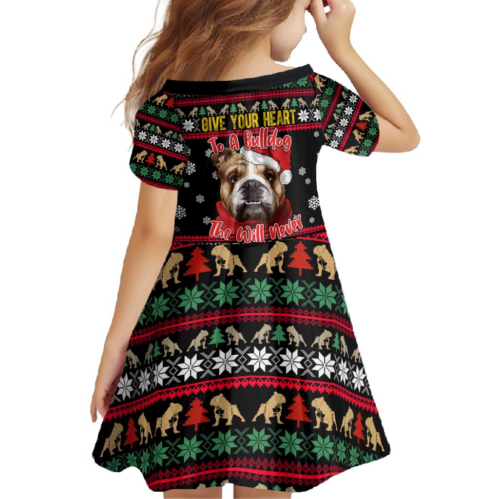 Give Your Heart Bulldog Christmas Family Matching Off Shoulder Maxi Dress and Hawaiian Shirt Xmas Holiday Patterns - Wonder Print Shop