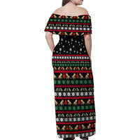 Give Your Heart Bulldog Christmas Family Matching Off Shoulder Maxi Dress and Hawaiian Shirt Xmas Holiday Patterns - Wonder Print Shop