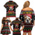 Give Your Heart Bulldog Christmas Family Matching Off Shoulder Short Dress and Hawaiian Shirt Xmas Holiday Patterns - Wonder Print Shop