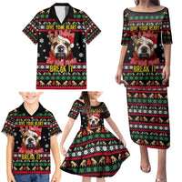 Give Your Heart Bulldog Christmas Family Matching Puletasi and Hawaiian Shirt Xmas Holiday Patterns - Wonder Print Shop