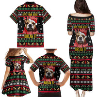 Give Your Heart Bulldog Christmas Family Matching Puletasi and Hawaiian Shirt Xmas Holiday Patterns - Wonder Print Shop