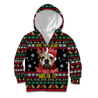 Give Your Heart Bulldog Christmas Kid Hoodie Xmas Holiday Patterns - Wonder Print Shop