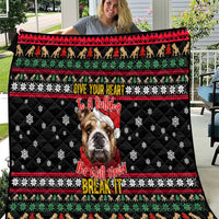 Give Your Heart Bulldog Christmas Quilt Xmas Holiday Patterns - Wonder Print Shop