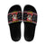 Give Your Heart Bulldog Christmas Slide Sandals Xmas Holiday Patterns - Wonder Print Shop