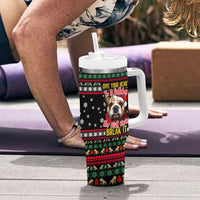 Give Your Heart Bulldog Christmas Tumbler With Handle Xmas Holiday Patterns - Wonder Print Shop