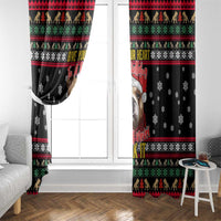 Give Your Heart Bulldog Christmas Window Curtain Xmas Holiday Patterns - Wonder Print Shop