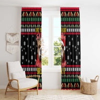 Give Your Heart Bulldog Christmas Window Curtain Xmas Holiday Patterns - Wonder Print Shop