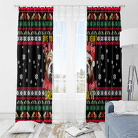 Give Your Heart Bulldog Christmas Window Curtain Xmas Holiday Patterns - Wonder Print Shop