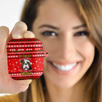 Give Your Heart Pitbull Dog Christmas AirPods Case Xmas Holiday Patterns - Wonder Print Shop