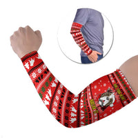 Give Your Heart Pitbull Dog Christmas Arm Sleeves Xmas Holiday Patterns - Wonder Print Shop