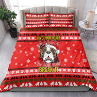 Give Your Heart Pitbull Dog Christmas Bedding Set Xmas Holiday Patterns - Wonder Print Shop