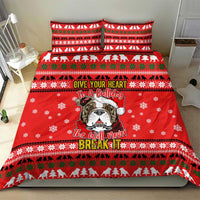 Give Your Heart Pitbull Dog Christmas Bedding Set Xmas Holiday Patterns - Wonder Print Shop