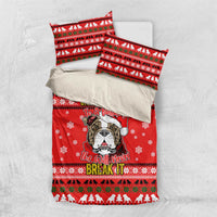 Give Your Heart Pitbull Dog Christmas Bedding Set Xmas Holiday Patterns - Wonder Print Shop