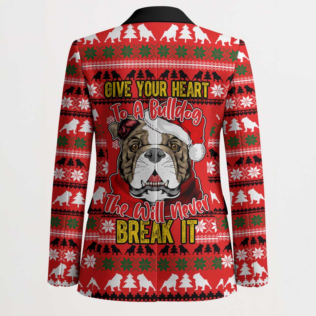 Give Your Heart Pitbull Dog Christmas Blazer Xmas Holiday Patterns - Wonder Print Shop