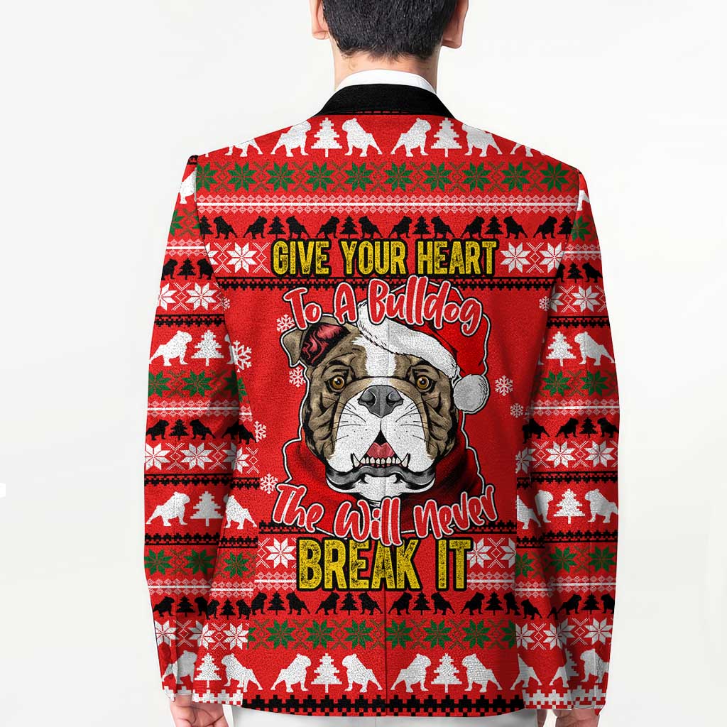 Give Your Heart Pitbull Dog Christmas Blazer Xmas Holiday Patterns - Wonder Print Shop