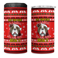 Give Your Heart Pitbull Dog Christmas 4 in 1 Can Cooler Tumbler Xmas Holiday Patterns - Wonder Print Shop