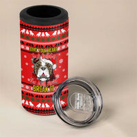 Give Your Heart Pitbull Dog Christmas 4 in 1 Can Cooler Tumbler Xmas Holiday Patterns - Wonder Print Shop