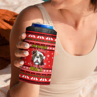 Give Your Heart Pitbull Dog Christmas 4 in 1 Can Cooler Tumbler Xmas Holiday Patterns - Wonder Print Shop