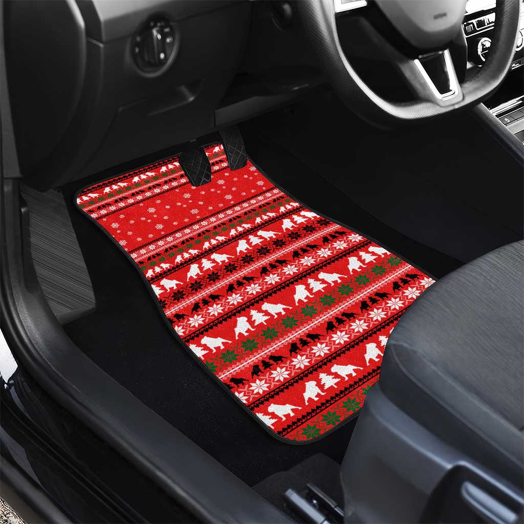 Give Your Heart Pitbull Dog Christmas Car Mats Xmas Holiday Patterns - Wonder Print Shop