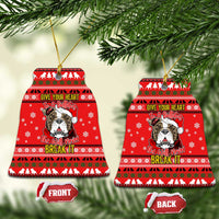 Give Your Heart Pitbull Dog Christmas Ceramic Ornament Xmas Holiday Patterns - Wonder Print Shop