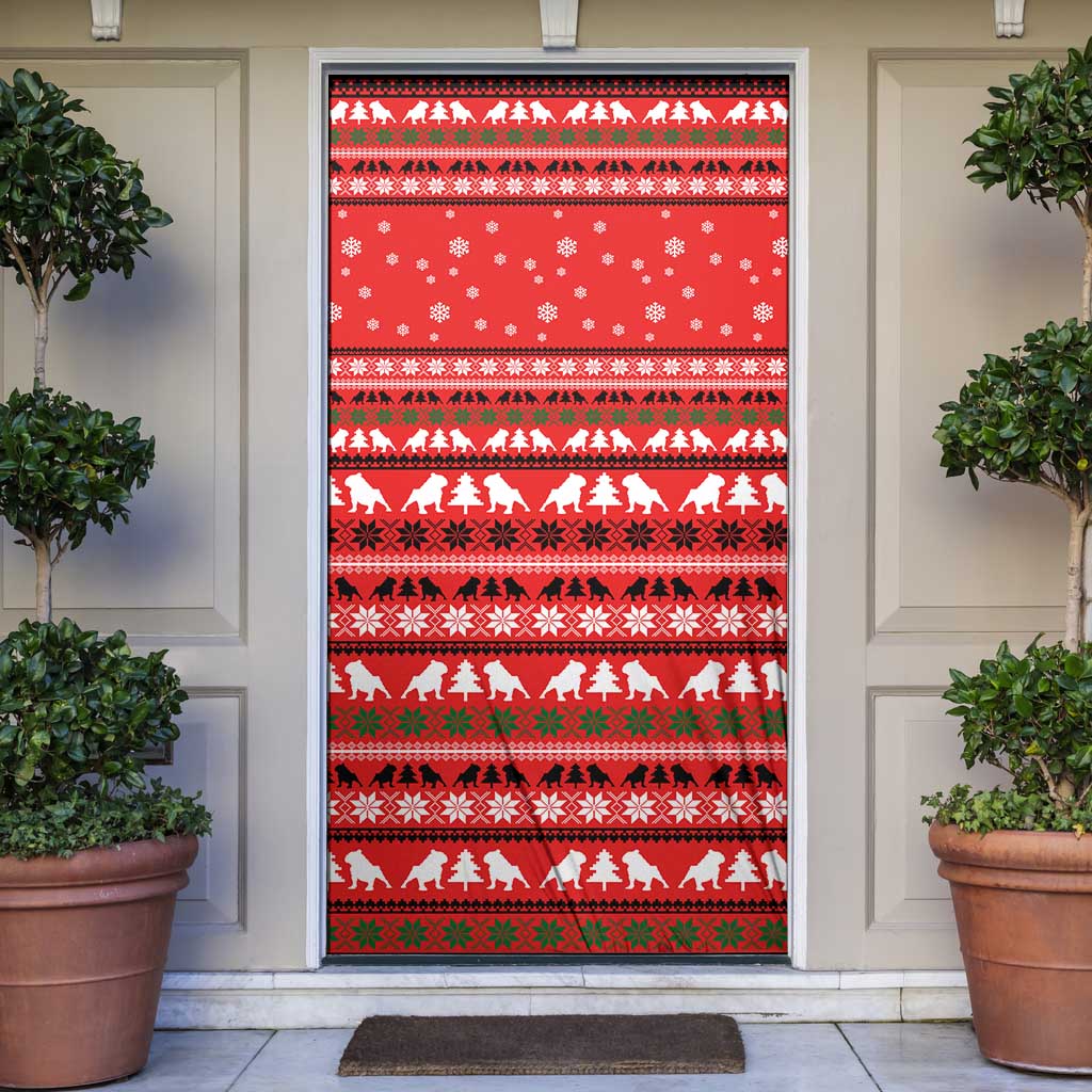 Give Your Heart Pitbull Dog Christmas Door Cover Xmas Holiday Patterns - Wonder Print Shop