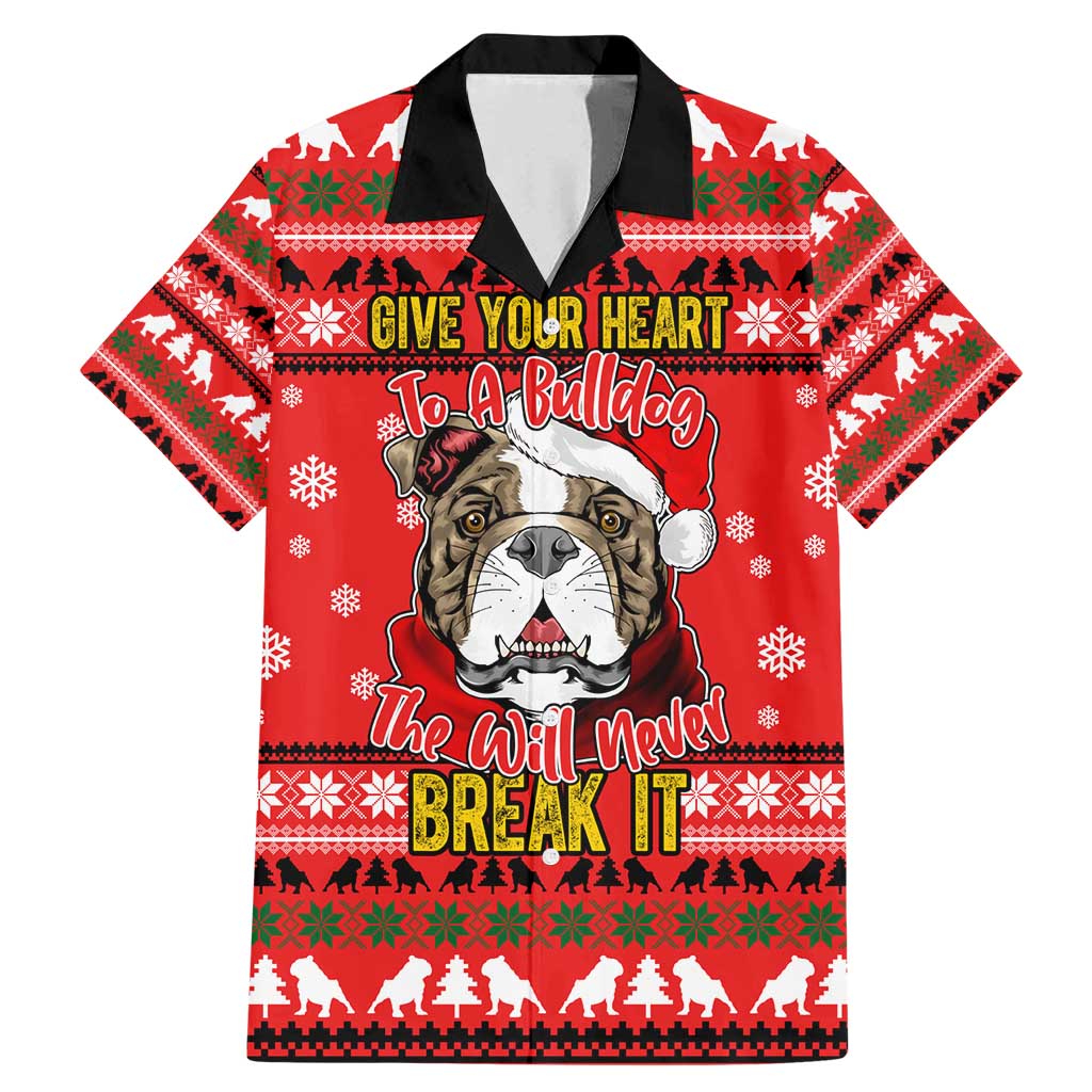 Give Your Heart Pitbull Dog Christmas Family Matching Mermaid Dress and Hawaiian Shirt Xmas Holiday Patterns - Wonder Print Shop