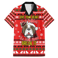 Give Your Heart Pitbull Dog Christmas Family Matching Mermaid Dress and Hawaiian Shirt Xmas Holiday Patterns - Wonder Print Shop
