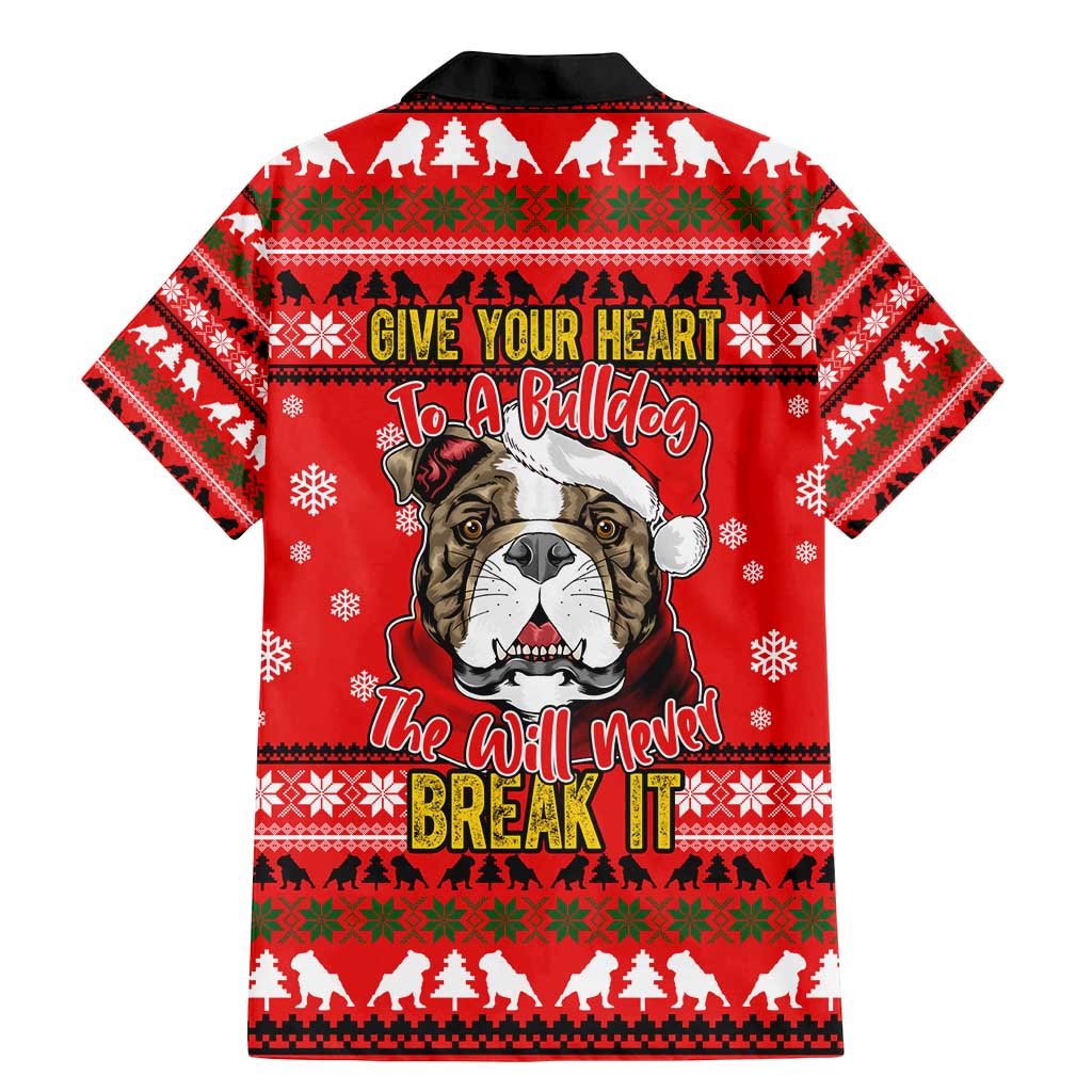 Give Your Heart Pitbull Dog Christmas Family Matching Mermaid Dress and Hawaiian Shirt Xmas Holiday Patterns - Wonder Print Shop