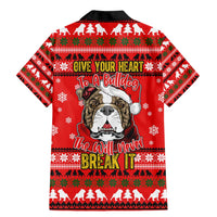 Give Your Heart Pitbull Dog Christmas Family Matching Mermaid Dress and Hawaiian Shirt Xmas Holiday Patterns - Wonder Print Shop