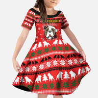 Give Your Heart Pitbull Dog Christmas Family Matching Off The Shoulder Long Sleeve Dress and Hawaiian Shirt Xmas Holiday Patterns - Wonder Print Shop