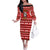 Give Your Heart Pitbull Dog Christmas Family Matching Off The Shoulder Long Sleeve Dress and Hawaiian Shirt Xmas Holiday Patterns - Wonder Print Shop