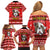 Give Your Heart Pitbull Dog Christmas Family Matching Off Shoulder Short Dress and Hawaiian Shirt Xmas Holiday Patterns - Wonder Print Shop