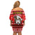 Give Your Heart Pitbull Dog Christmas Family Matching Off Shoulder Short Dress and Hawaiian Shirt Xmas Holiday Patterns - Wonder Print Shop