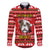 Give Your Heart Pitbull Dog Christmas Family Matching Short Sleeve Bodycon Dress and Hawaiian Shirt Xmas Holiday Patterns - Wonder Print Shop