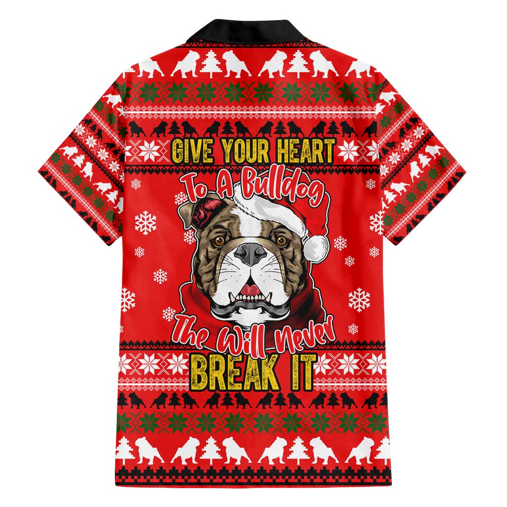 Give Your Heart Pitbull Dog Christmas Family Matching Tank Maxi Dress and Hawaiian Shirt Xmas Holiday Patterns - Wonder Print Shop