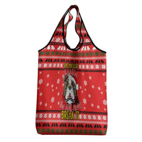 Give Your Heart Pitbull Dog Christmas Grocery Bag Xmas Holiday Patterns - Wonder Print Shop